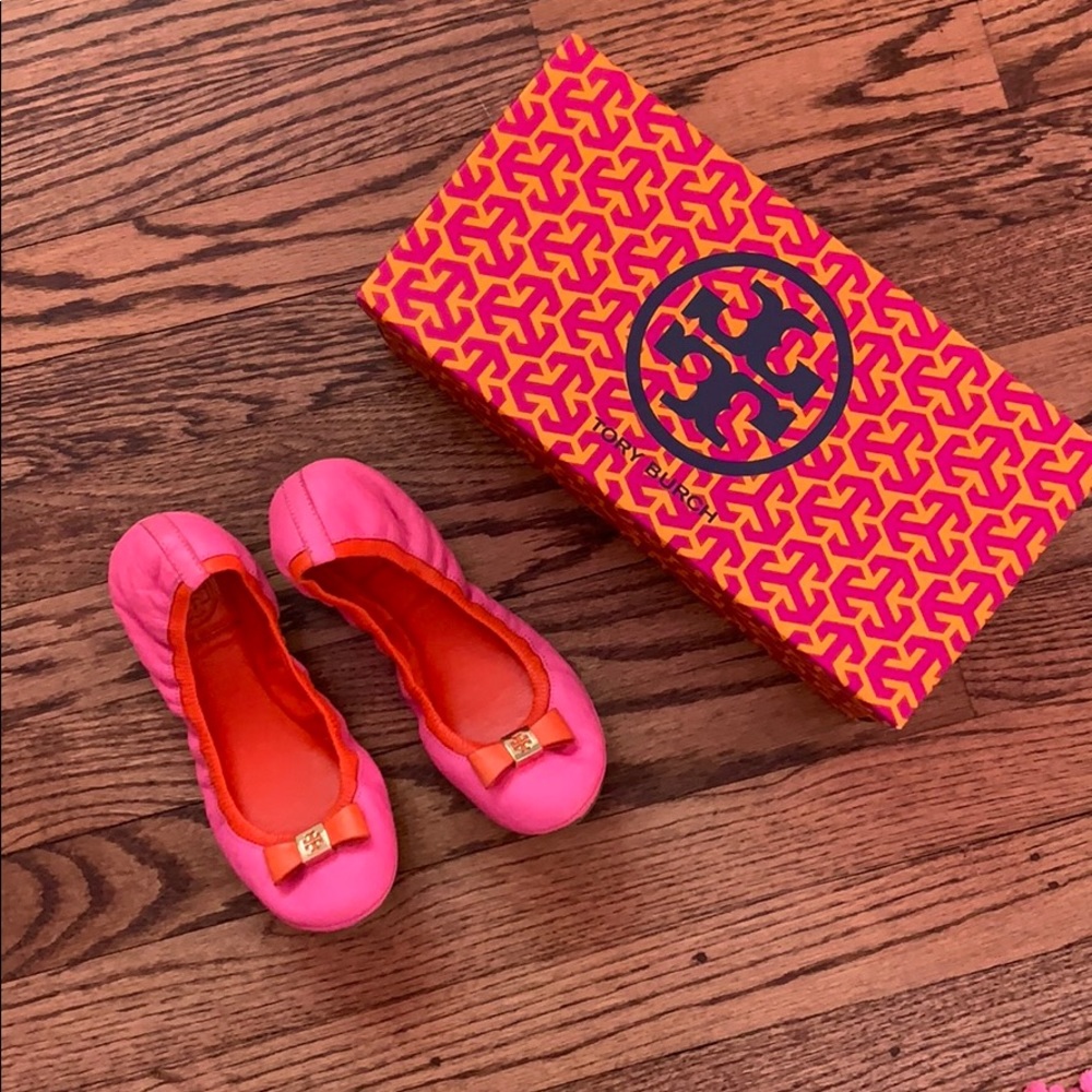 Used Tory Burch Flats with box